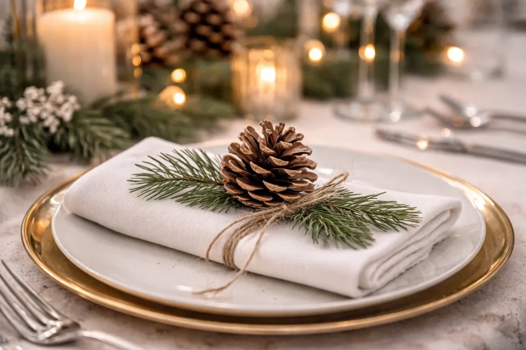 Dekorace n vánoční svatbu