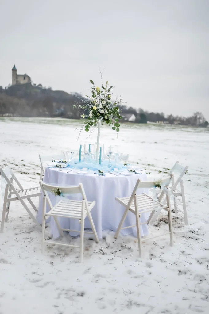 Dekorace na zimní svatbu