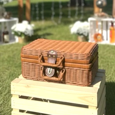 Proutěný kufřík do relax koutku, kufřík do pánského koutku